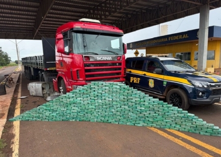 Polícia descobre carga milionária de cocaína em tanque de carreta em Ponta Porã