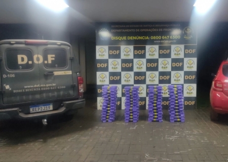 Carga de maconha que seguia para Minas Gerais é interceptada em Laguna Carapã