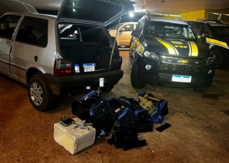 Traficante usa drone para tentar fugir de fiscalização, mas acaba preso com 100 kg de maconha em Ponta Porã