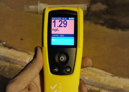 Motociclista é preso por embriaguez na MS-141 em Ivinhema