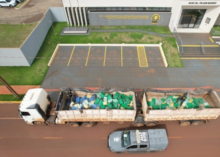 Ação conjunta entre DOF e Denarc do PR resulta na apreensão de quase 8 ton de drogas em MS