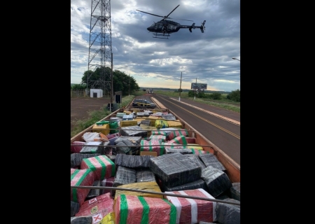 Maior apreensão do ano: PRF apreende 8 toneladas de maconha em Ponta Porã