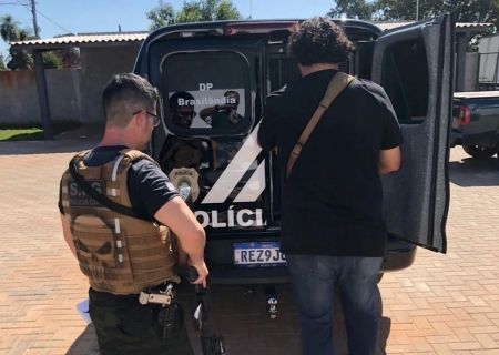 Homem que espancou companheira e fugiu é preso por policiais civis e militares em Brasilândia