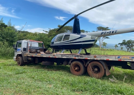 Dracco recupera helicóptero furtado avaliado em R$ 2 milhões na fronteira