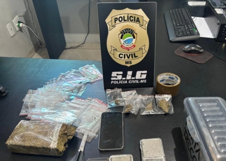 Polícia Civil fecha “boca de fumo” e prende suspeito por tráfico de drogas em Bonito