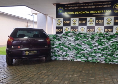 Carga de defensivos agrícolas que seguia para Itaporã é interceptada pelo DOF em Laguna Carapã