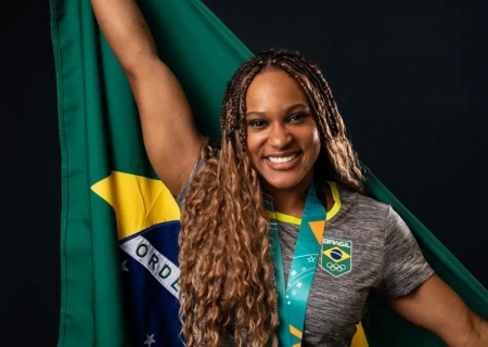 Rebeca Andrade é indicada ao Oscar do Esporte