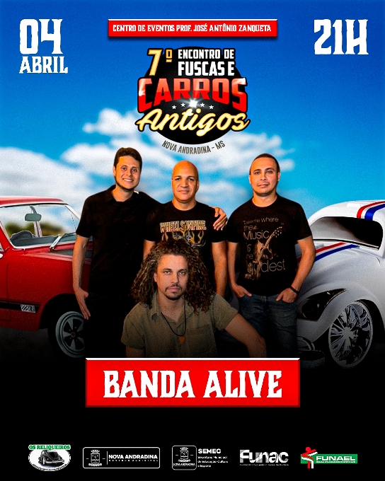 Shows, dança e desfile de pin-ups animam o 7º Encontro de Fuscas e Carros Antigos