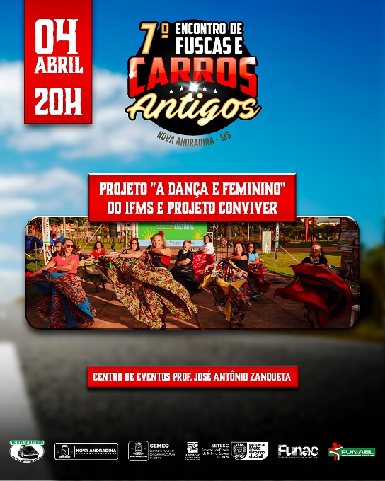 Shows, dança e desfile de pin-ups animam o 7º Encontro de Fuscas e Carros Antigos