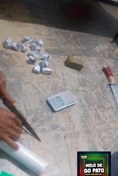 Polícias Civil e Militar capturam dupla que vendia drogas em alojamento de empresa em Santa Rita do Pardo