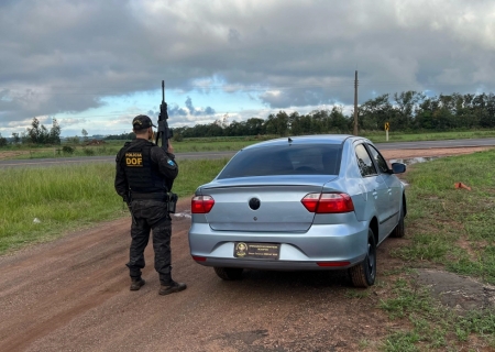 Carro com registro criminal em Campo Grande é recuperado pelo DOF em Ponta Porã