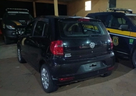 Carro roubado em São Paulo é recuperado pela PRF em Bataguassu