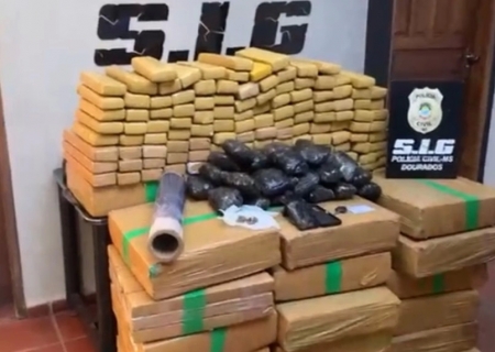 Polícia desarticula célula de facção criminosa e apreende mais de meia tonelada de maconha em Dourados