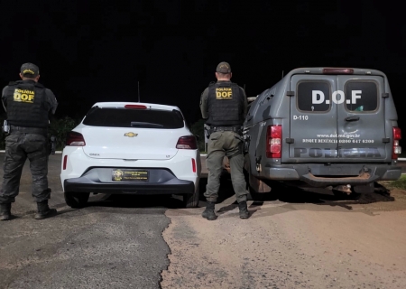 Veículo furtado no Paraná é recuperado pelo DOF em Tacuru