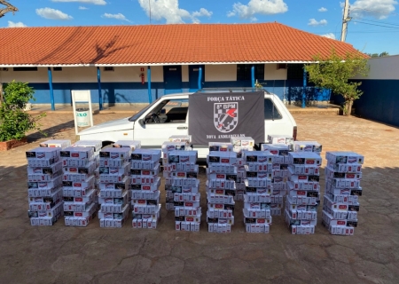 Contrabandista é preso com carga de cigarros em Nova Andradina