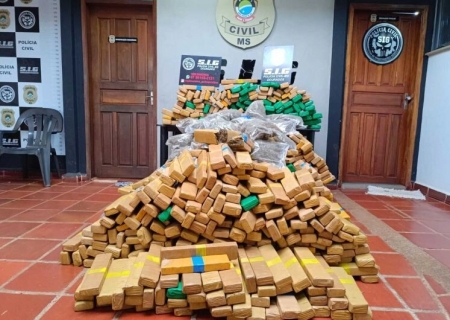 Ação conjunta apreende mais de uma tonelada de drogas em Dourados