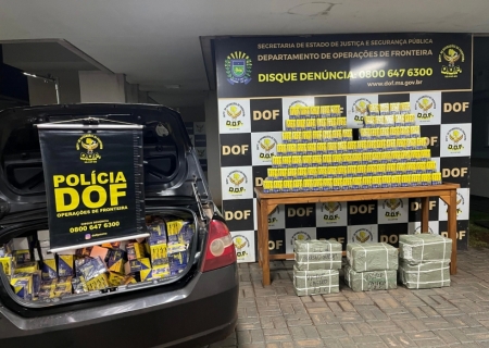 Materiais de descaminho avaliados em R$ 230 mil são apreendidos pelo DOF em Laguna Carapã