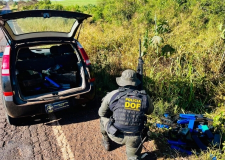 DOF apreende mais de 200 kg de maconha em meio a uma mata em Ivinhema