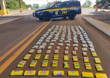 Polícia Rodoviária Federal apreende 149 kg de cocaína em Terenos
