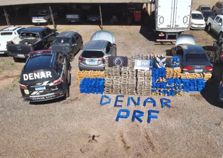 Denar apreende duas toneladas de maconha em ação conjunta com a PRF em Campo Grande