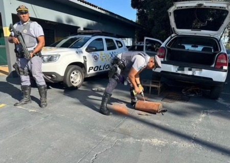 Veículo emplacado em Nova Andradina é apreendido com drogas em Presidente Epitácio