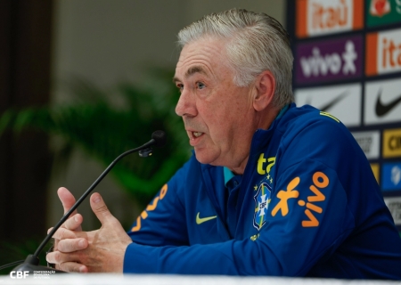 Brasil enfrenta Equador na estreia do italiano Carlo Ancelotti