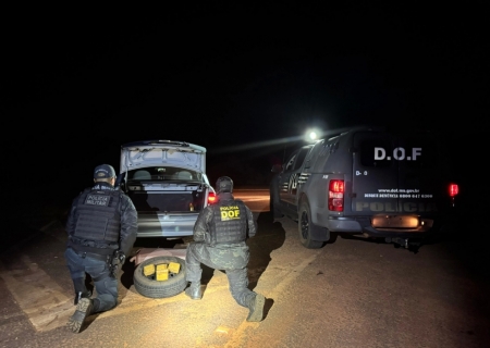 Mulher é presa com 7 kg de pasta base de cocaína na zona rural de Nova Andradina