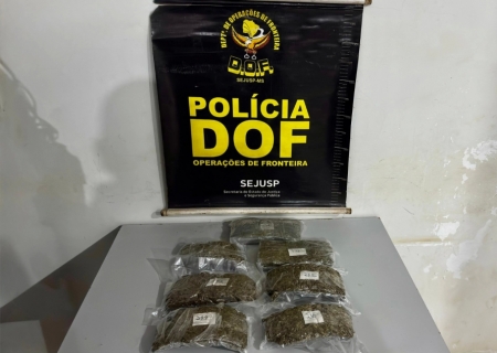 Homem que seguia para Goiás com droga junto ao corpo é preso pelo DOF em Maracaju