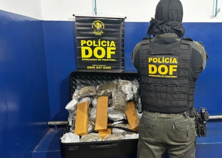 Mulher que seguia com drogas em ônibus para São Paulo é presa pelo DOF em Ponta Porã