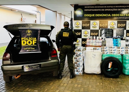 Veículo com produtos de contrabando e descaminho é apreendido pelo DOF em Maracaju