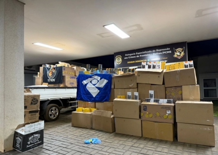 Grande apreensão de contrabando em Ponta Porã causa prejuízo milionário ao crime organizado