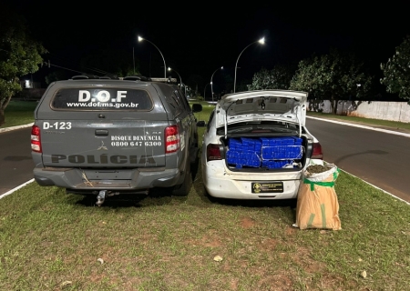DOF apreende em Iguatemi mais de 160 kg de drogas que seguiam para Minas Gerais