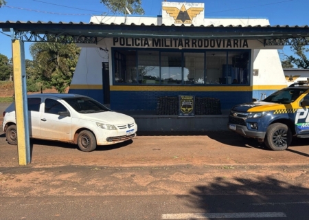 Motorista foge e deixa passageiro com veículo abarrotado de drogas na MS-156