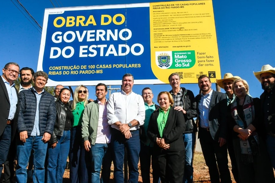 Com expansão econômica, Governo de MS investe R$ 52,8 milhões em obras em Ribas do Rio Pardo