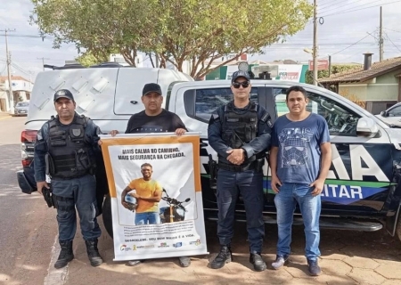 Blitz educativa destaca Dia do Motociclista em Batayporã