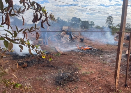 Incêndio em aterro de Angélica mobiliza Polícia Militar e Defesa Civil