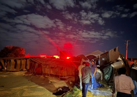 Mulher e criança são resgatadas após quase 3 horas presas em ferragens na MS-134