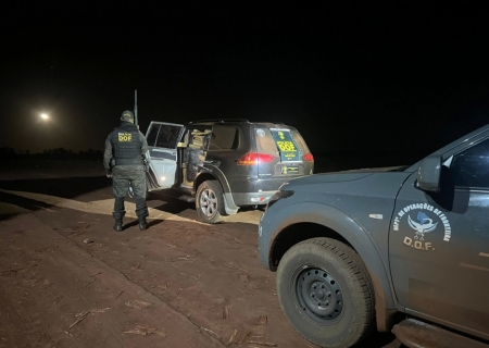 DOF recupera veículo furtado com 1,3 tonelada de maconha em Rio Brilhante