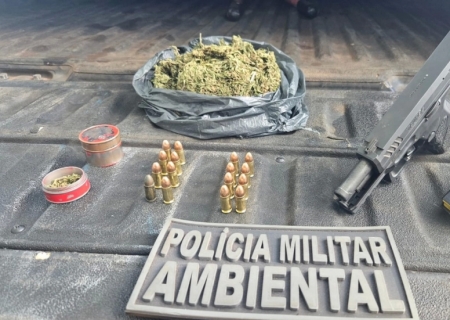 Homem é preso com pistola 9mm e skunk em estrada vicinal de Ribas do Rio Pardo