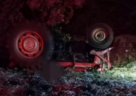 Trator tomba e idoso morre esmagado em propriedade rural em Sidrolândia