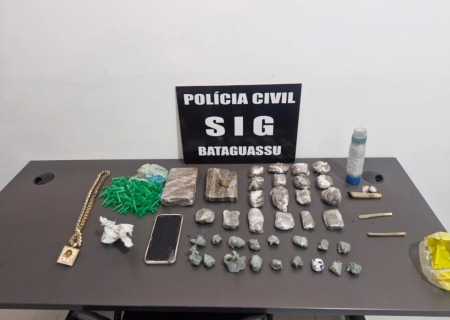 Polícia Civil desmonta sexta 'biqueira' em Bataguassu e prende jovem por tráfico com envolvimento de menores