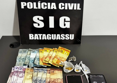 Homem é preso por tráfico de drogas próximo à nova sede da Prefeitura de Bataguassu