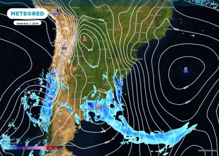 Nova frente fria chega ao Brasil neste fim de semana com alertas de chuvas intensas e tempestades