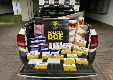 DOF apreende veículo com produtos de contrabando e descaminho em Maracaju