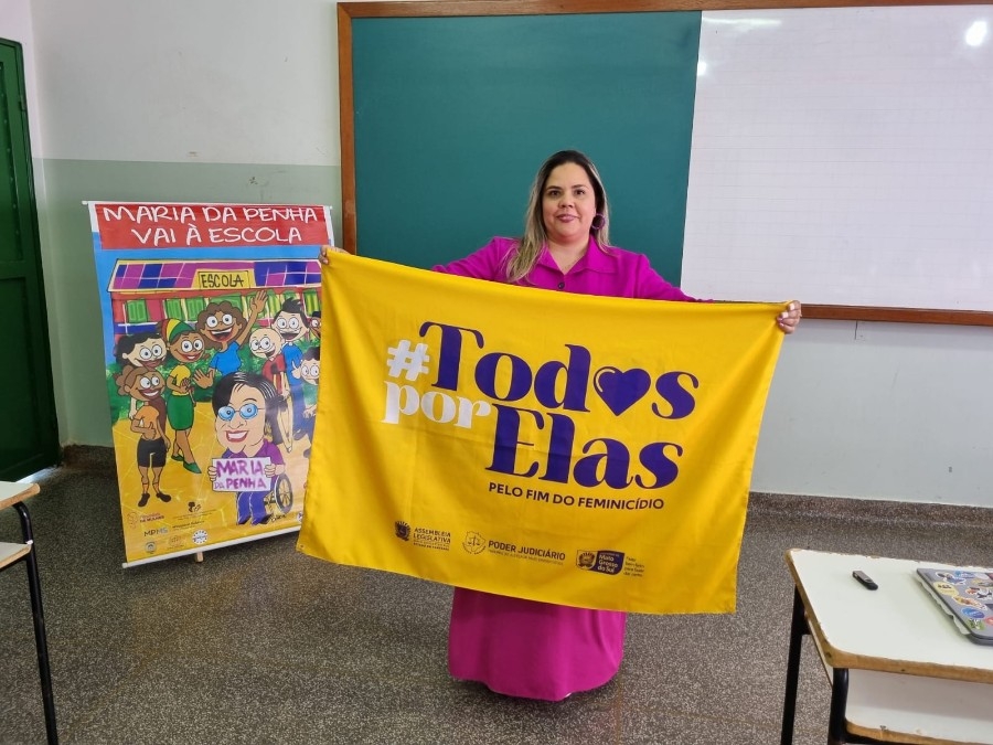 Escola Luís Cláudio Josué promove palestras sobre violência doméstica e conscientiza estudantes