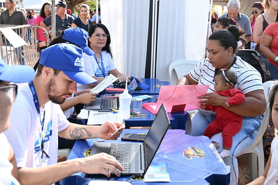 Ação Cidadania realiza mais de 6 mil atendimentos e recebe mais de 4 mil pessoas em Sidrolândia