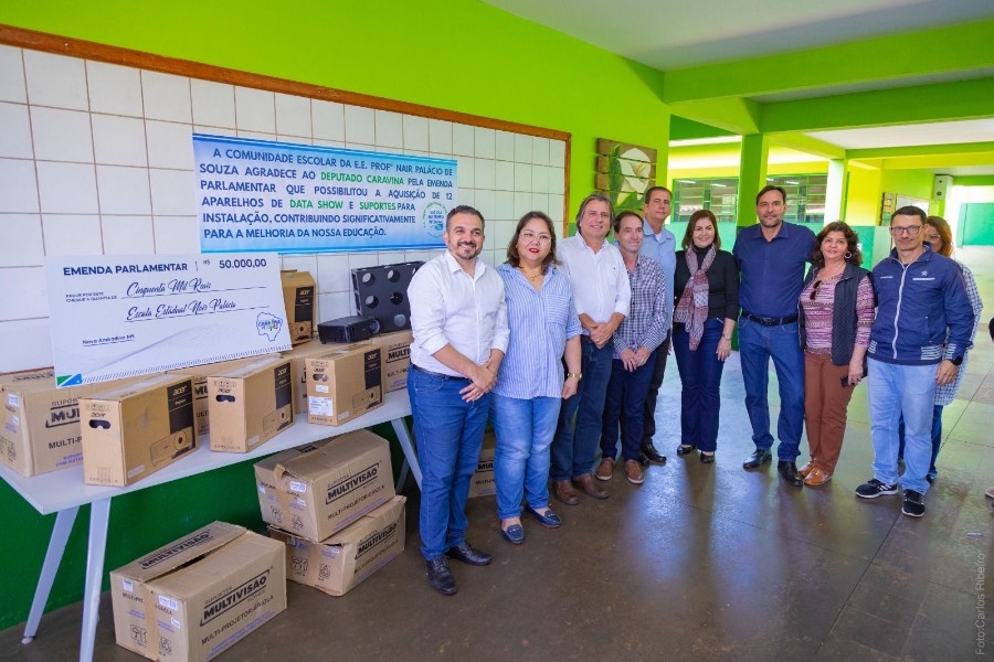 Caravina entrega recursos e reforça compromisso com saúde e educação em Nova Andradina