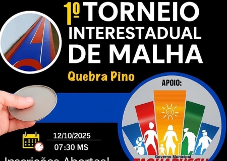 1º Torneio Interestadual de Malha será em outubro na cidade de Taquarussu