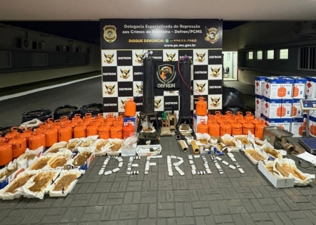 Defron desmantela laboratório de drogas e prende concunhados em Ponta Porã