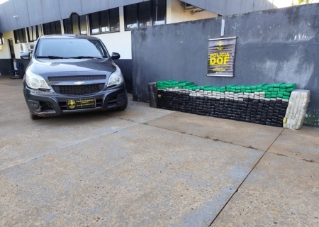 DOF apreende mais de 300 kg de droga em compartimentos ocultos de veículo